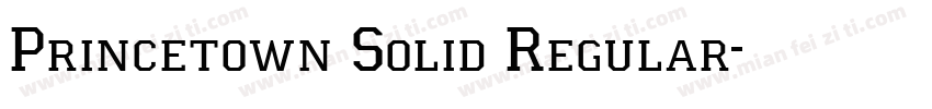 Princetown Solid Regular字体转换